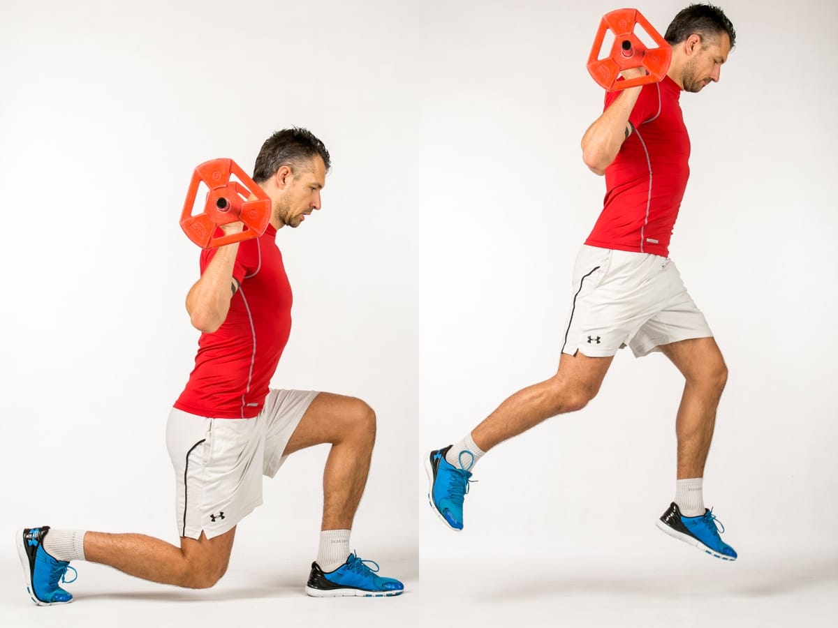 Barbell Split Squat Jump