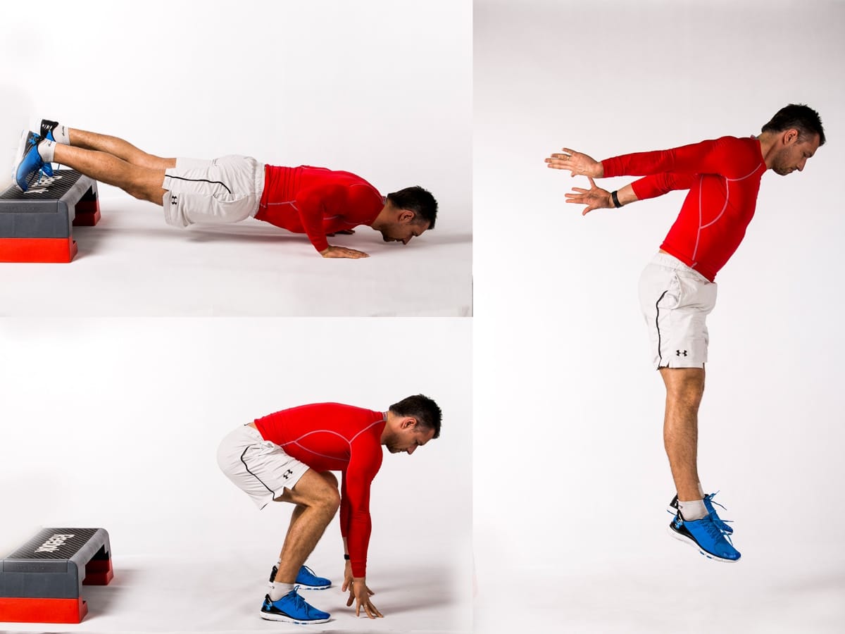 Decline Burpees Push-up/Band