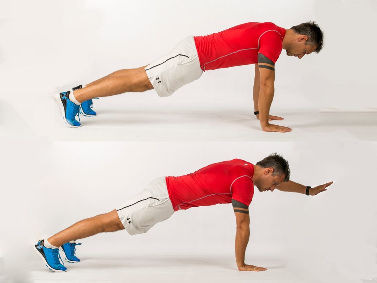 Plank Arm Raise
