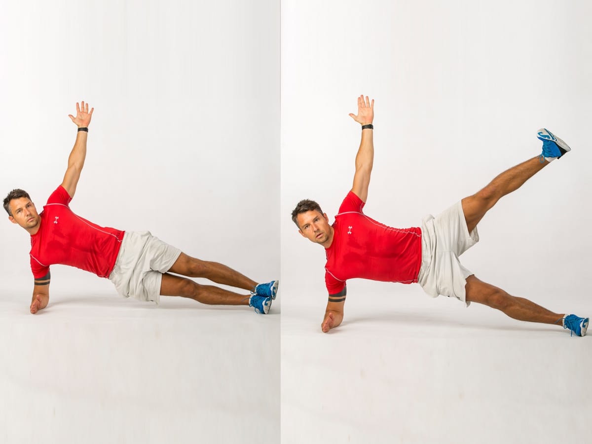 Side Plank Leg Lift Hold