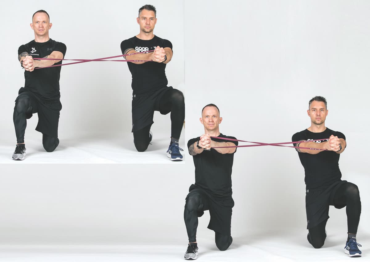 Half Kneeling Round Anti-Rotation