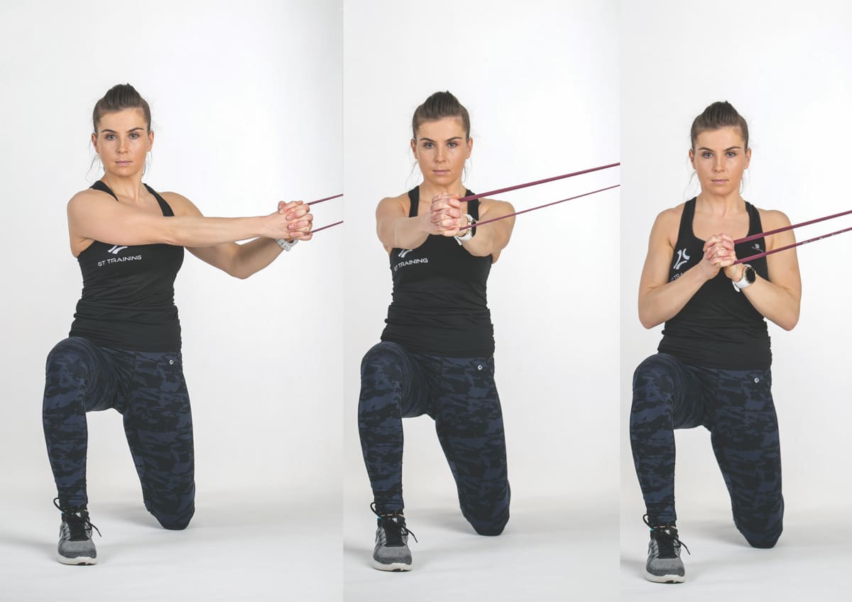 Half Kneeling Torso Press & Rotation