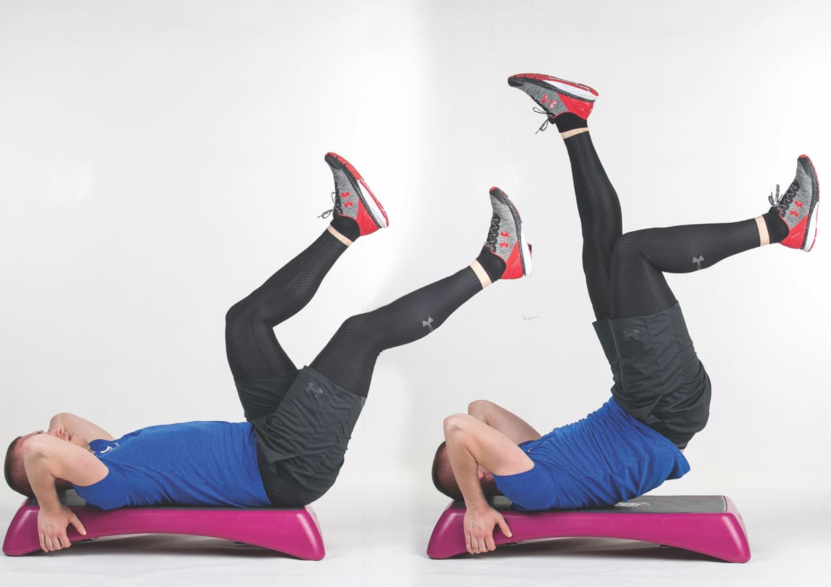 Reverse Crunch Single Leg