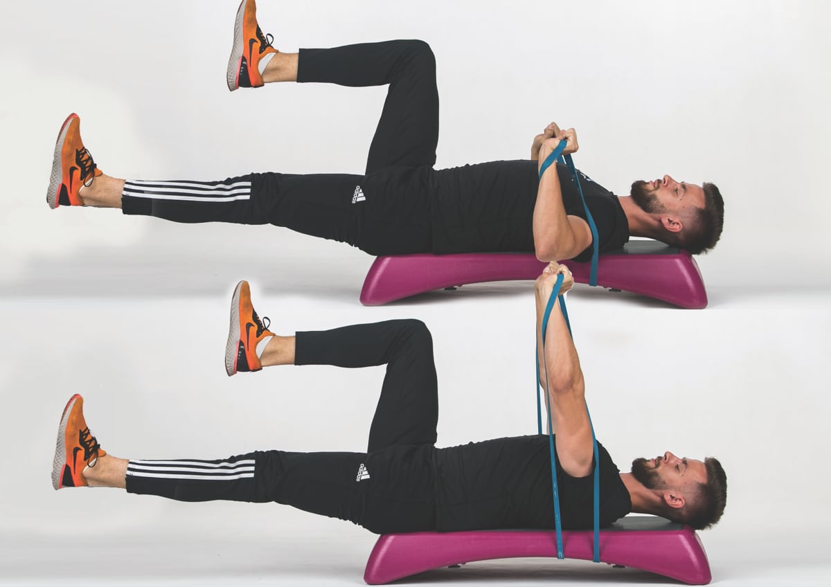 Bench Press Band Single Leg