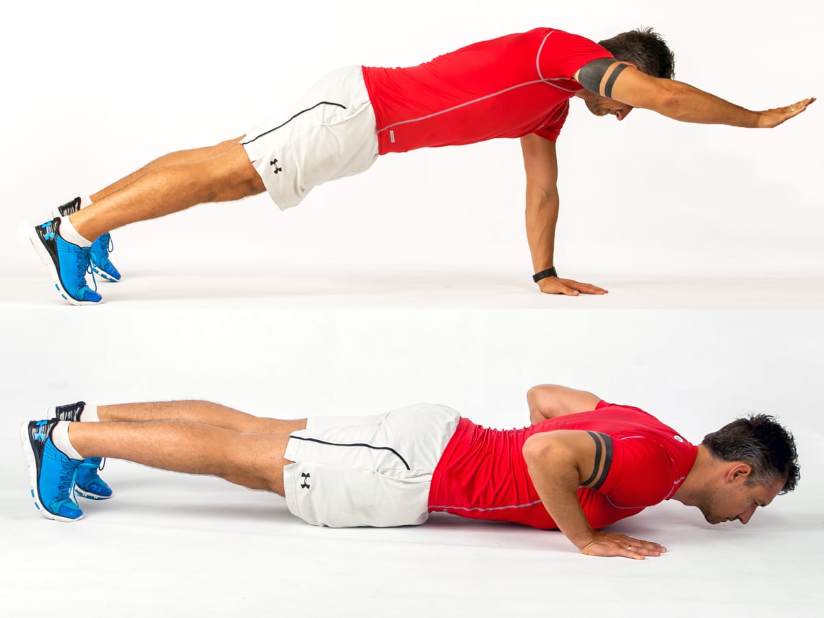 Push-up Hand Raise