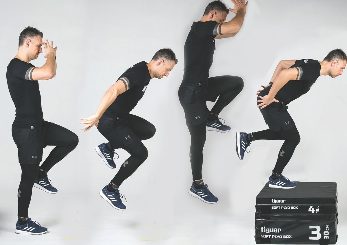 Podwójny kontakt jednonóż wertykalnie na box