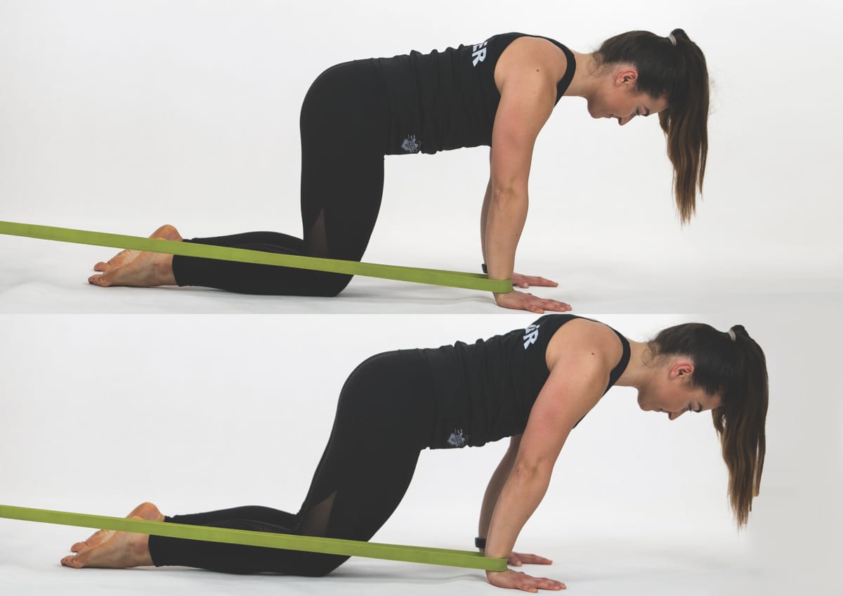 Banded Wrist Forward Stretch